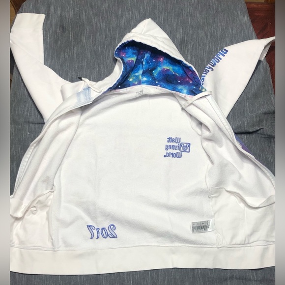 Walt Disney World Disney Parks 2017 Sorcerer Mickey Mouse Zip Up Hoodie Size L - Picture 7 of 16